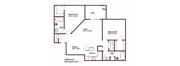 2 Bed 2 Bath Standard