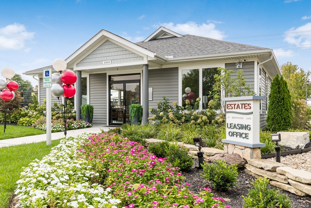 A house with a sign that says 