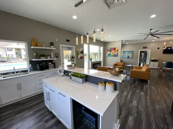 Kitchen at Estates at Brentwood Lake Apartments, Ohio
