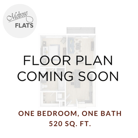 a new floor plan is coming soon to our one bedroom bathroom one bath 520 sq