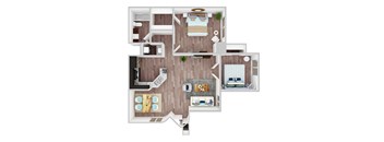 bedrooms floor plan an open concept loft style apartment in a downtown los angeles historic building