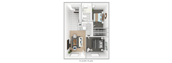 a 1 bedroom floor plan  the residences at sawmill crossings  apartment