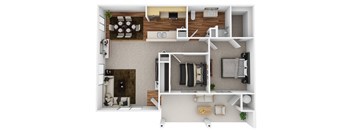 Two Bedroom  One Bath Small