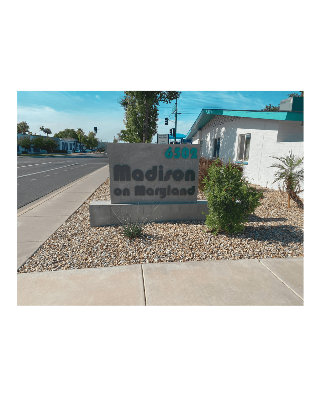 Signage in Front of Community