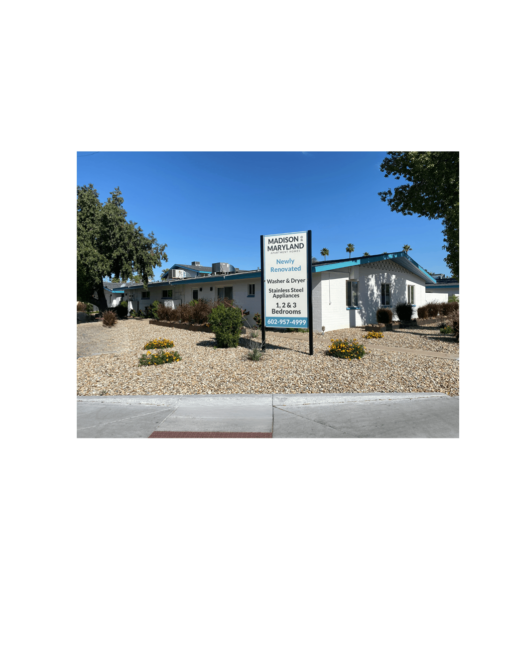 Signage in Front of Community