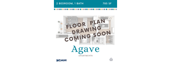 the floor plan of agave apartments