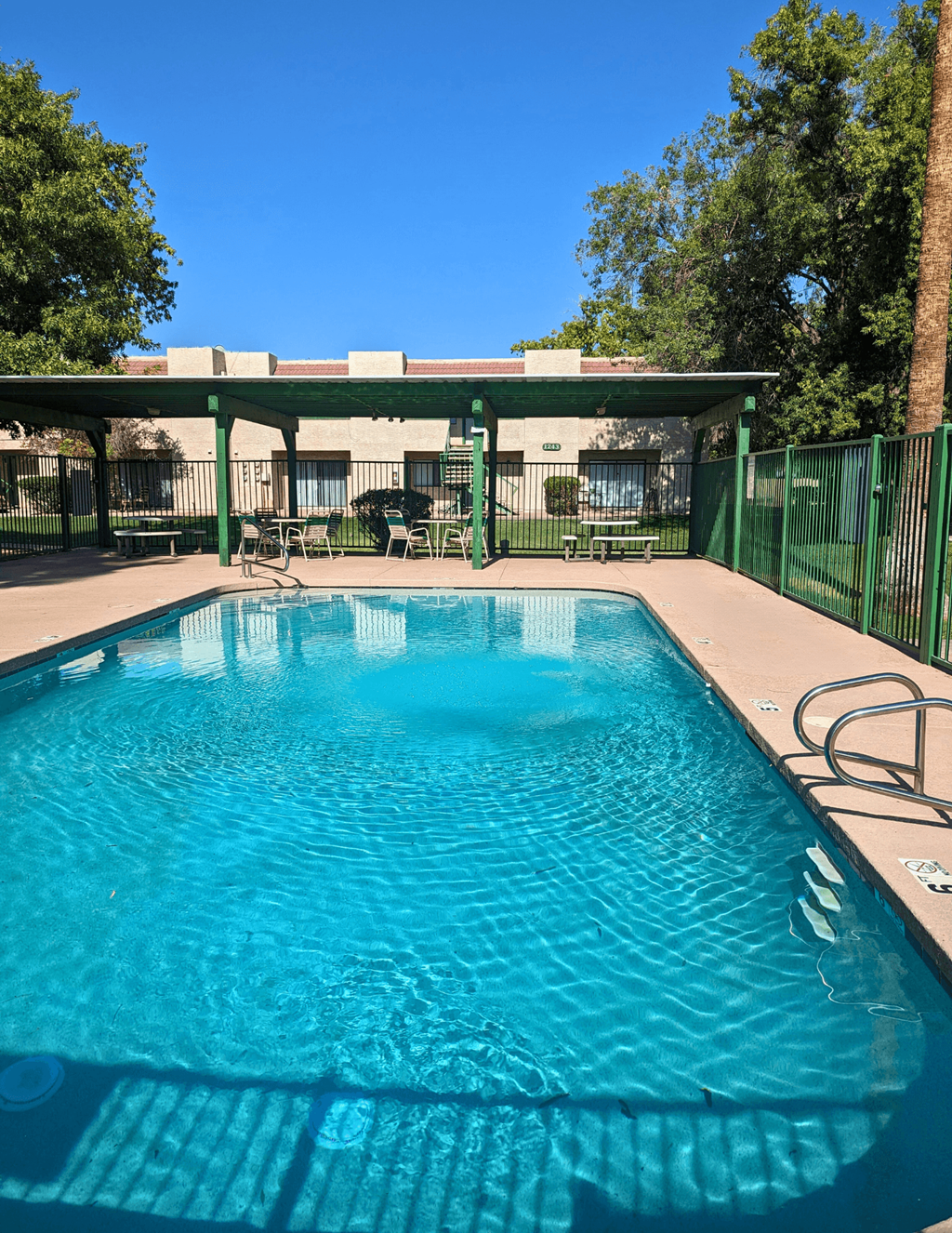 our apartments showcase an unique swimming pool