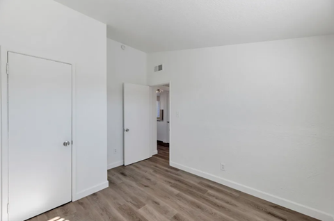our apartments offer a living room with a door to the bedroom