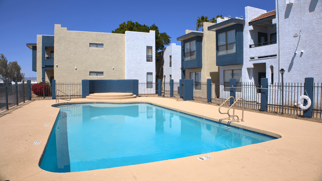 our apartments showcase an unique swimming pool