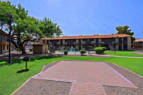 Fenced Pool at Sahuaro West Apartments, Phoenix, AZ, 85029