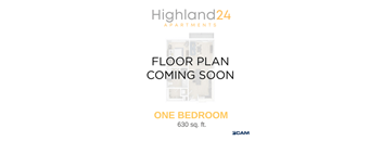 the floor plan is coming soon to our one bedroom apartment
