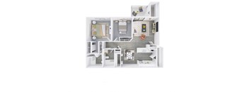 Two Bedroom, Two Bathroom