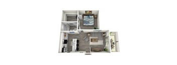 One Bedroom One Bath at Tides on McDowell, Arizona, 85035