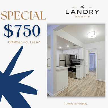 $ 750off when you lease an apartment