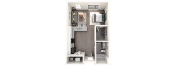 Lynx Floor Plan at 2051 Apartments, Arizona, 86301