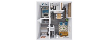 Two Bedroom One Bath