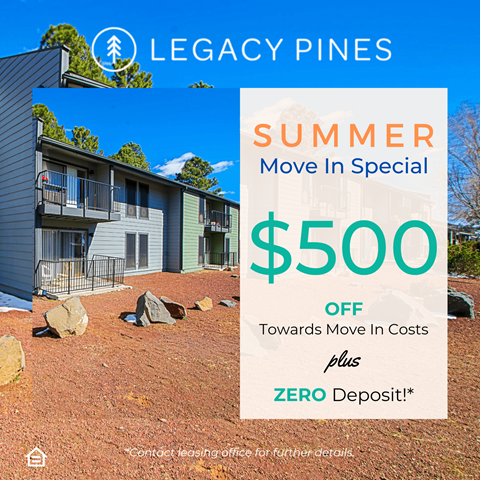 summer move in special off 500 off towards move in costs plus plus 5000