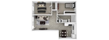 Two Bedroom One Bath