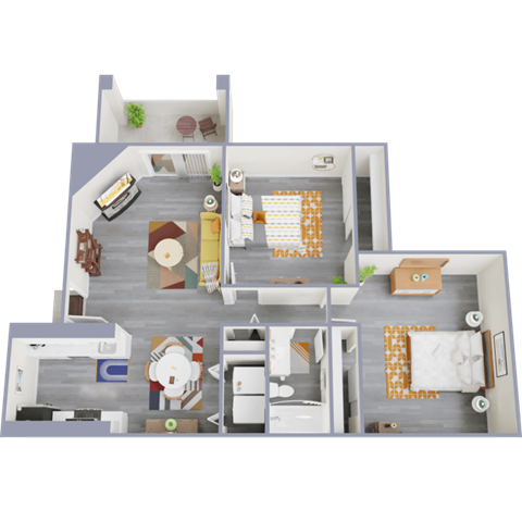 2 bed 1 bath A at Tides at Mesa, Mesa, AZ, 85204