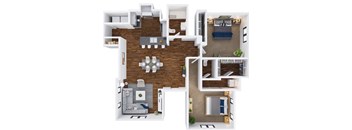 Two Bedroom, Two Bath C