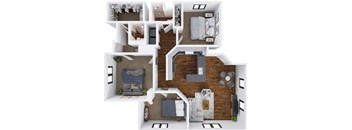 Three Bedroom, Two Bath