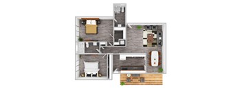 2 bedroom floor plan  the residences at