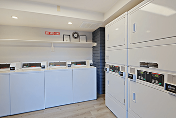 Laundry Facilities with four washers and dryers  at Allora Phoenix in Arizona 85021
