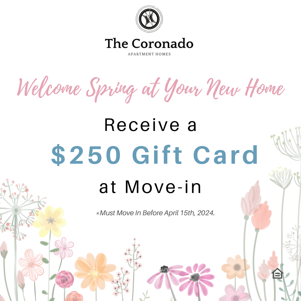 receive a 250 gift card at move in with your new home