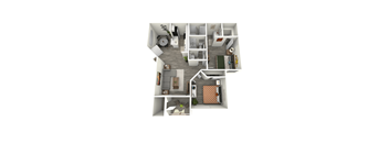 a stylized 3d floor plan of a103103