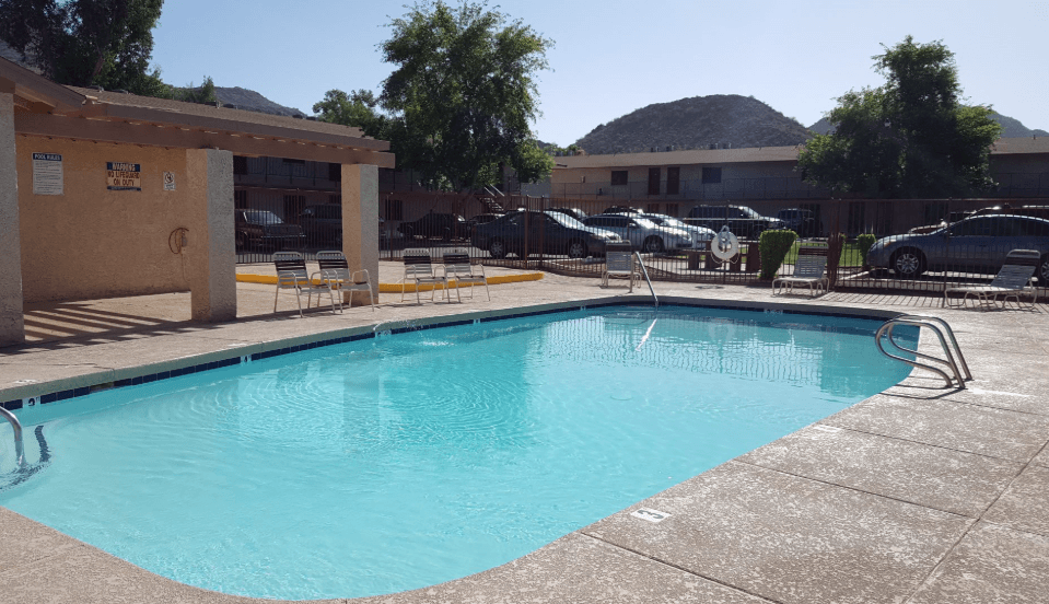 Pool View at Foothills Court Apartments, Phoenix Arizona