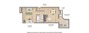 2800 ontario road one bedroom apartment floor plan