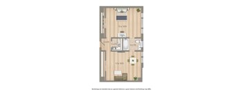 2701 Connecticut apartments 1 bedroom floor plan