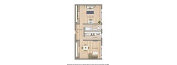 2701 Connecticut apartments 1 bedroom floor plan