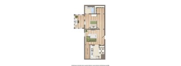 1 Bed D 690 Tier 02 22 floor plan
