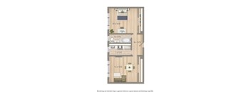 2701 Connecticut apartments 1 bedroom floor plan