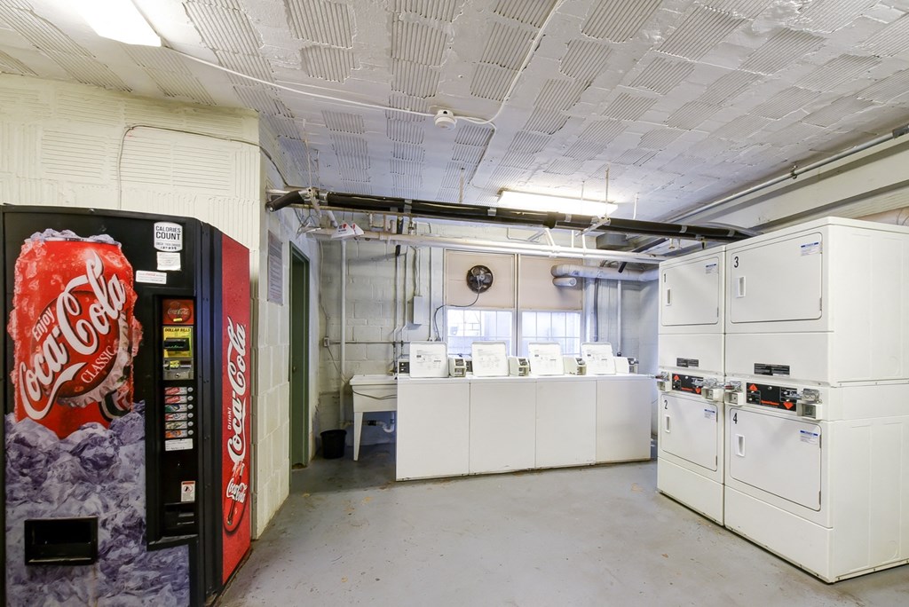 laundry room  at 1401 sheridan apartments in washington dc