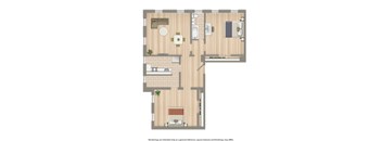 2701 Connecticut apartments 2 bedroom floor plan