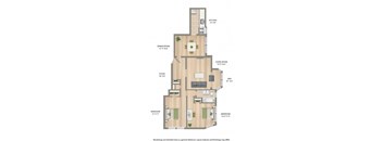 2800 ontario road two bedroom apartment floor plan