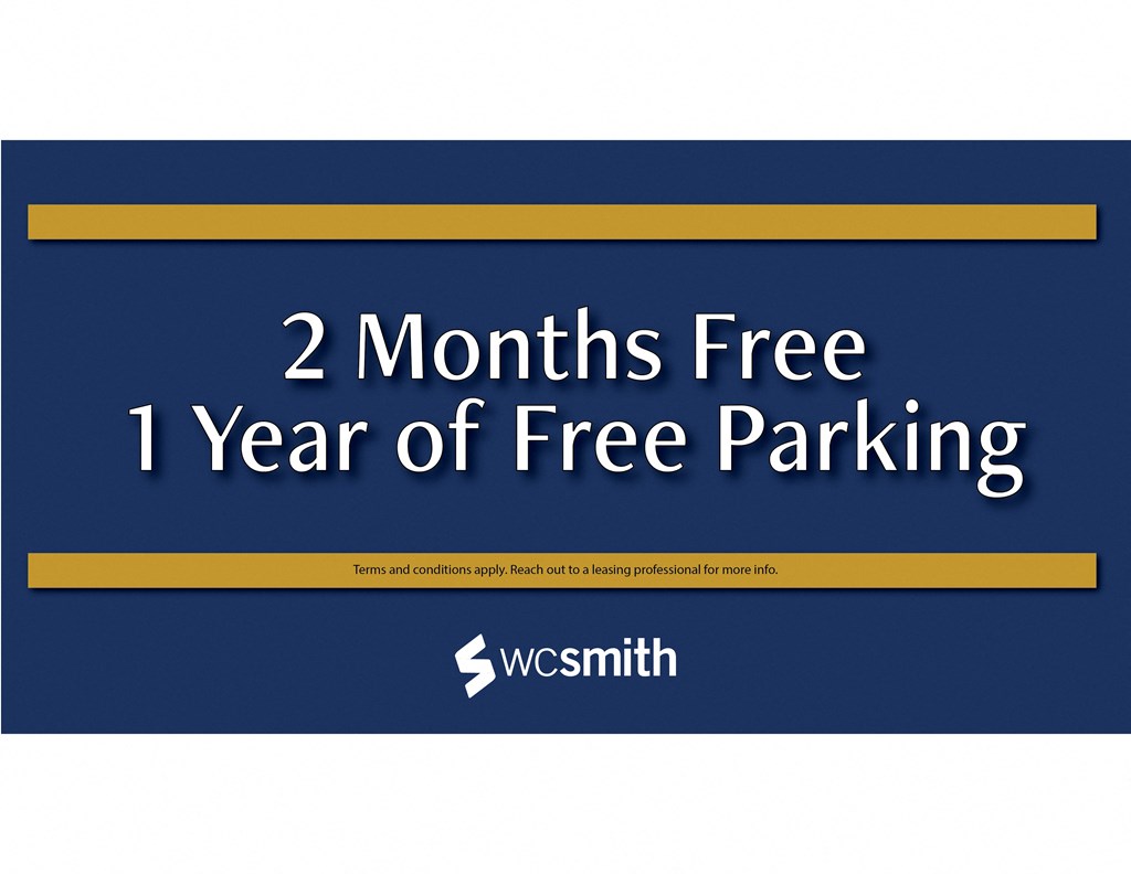 Get 1 year of free parking and two months free