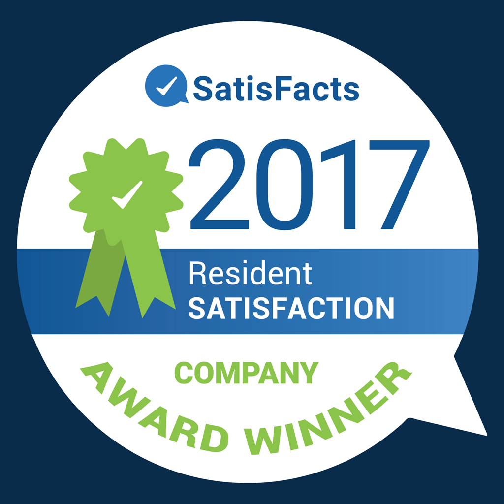 an image of the resident satisfaction award logo