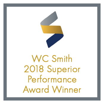 an image of the wc smith 2018 supporter performance award winner logo - Photo Gallery 14