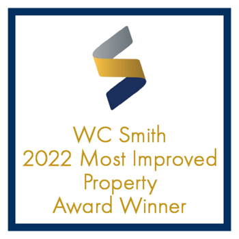 the logo for the 2020 most improved property award winner - Photo Gallery 25