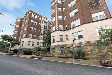 exterior of 2800 ontario road apartments in washington dc