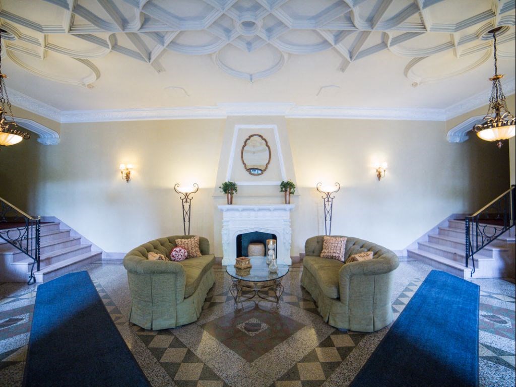 lobby lounge  at 2800 ontario road apartments in washington dc