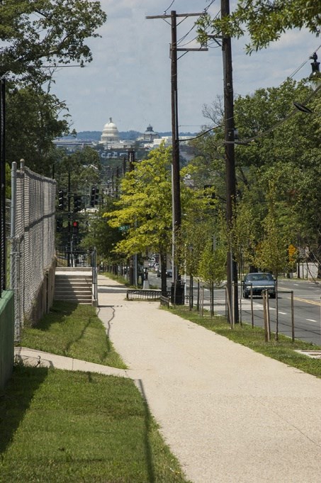 exterior view of capitol from 3101 pennsylvania apartments in washington dc