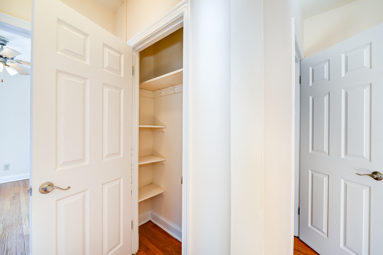 large linen closet at 3101 Pennsylvania apartments in washington dc