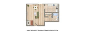studio apartment floor plan at 3151 mount pleasant apartments in washington dc