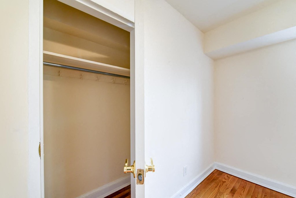large bedroom closet at 4031 davis place apartments in washington dc