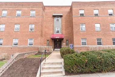 exterior of 4031 davis place apartments in glover park washington dc