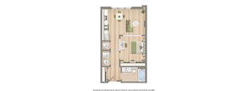 archer park one bedroom apartment floor plan